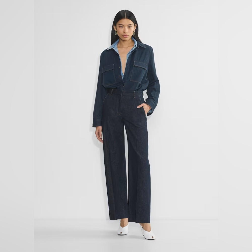 Aritzia Babaton “meet up” wide leg jeans, size 6